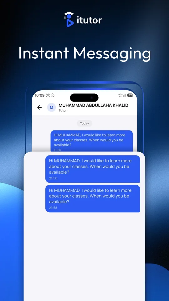 Instant messaging with tutors